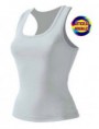 Camiseta de chica tirantes, Poliester para sublimación a todo color. TALLA S